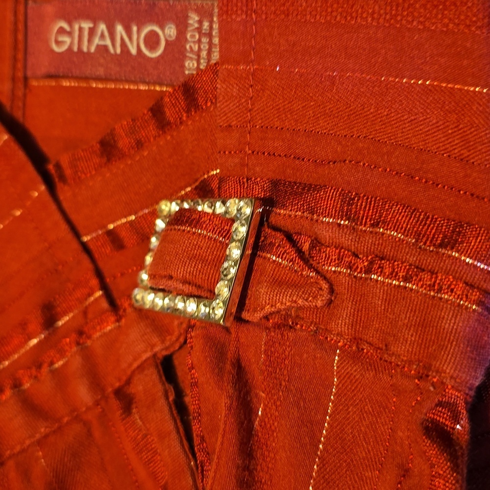 Gitano Y2K Red 3/4 Sleeve Top 18/20 - Picture 5 of 5